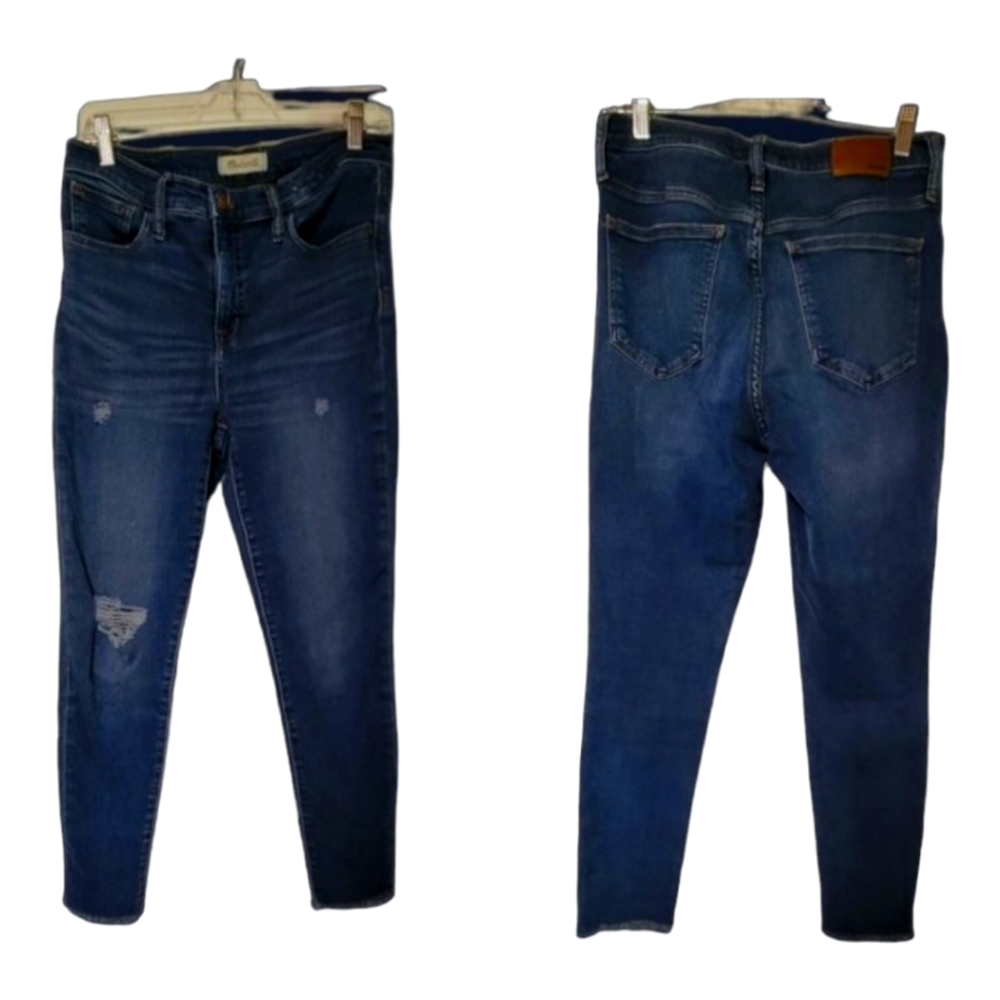 MADEWELL 10"Jeans High-Rise Roadtripper Skinny Jeans 29 Blue Medium Wash